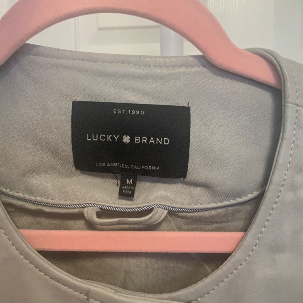 Lucky Brand Leather Jacket - Picture 4 of 5